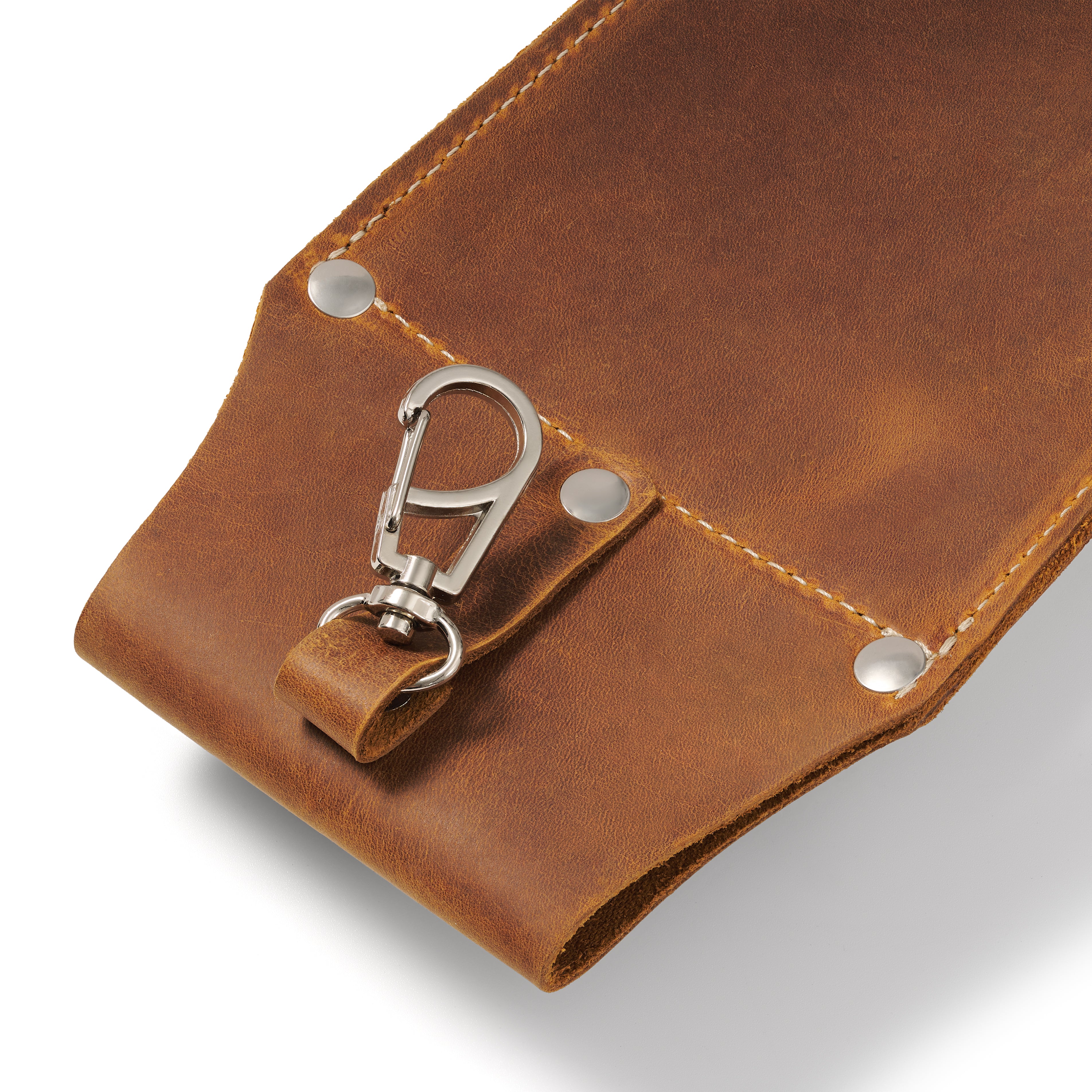 Personalized Leather Phone Holster, Full grain Leather phone case with belt loops, iPhone, Samsung holster