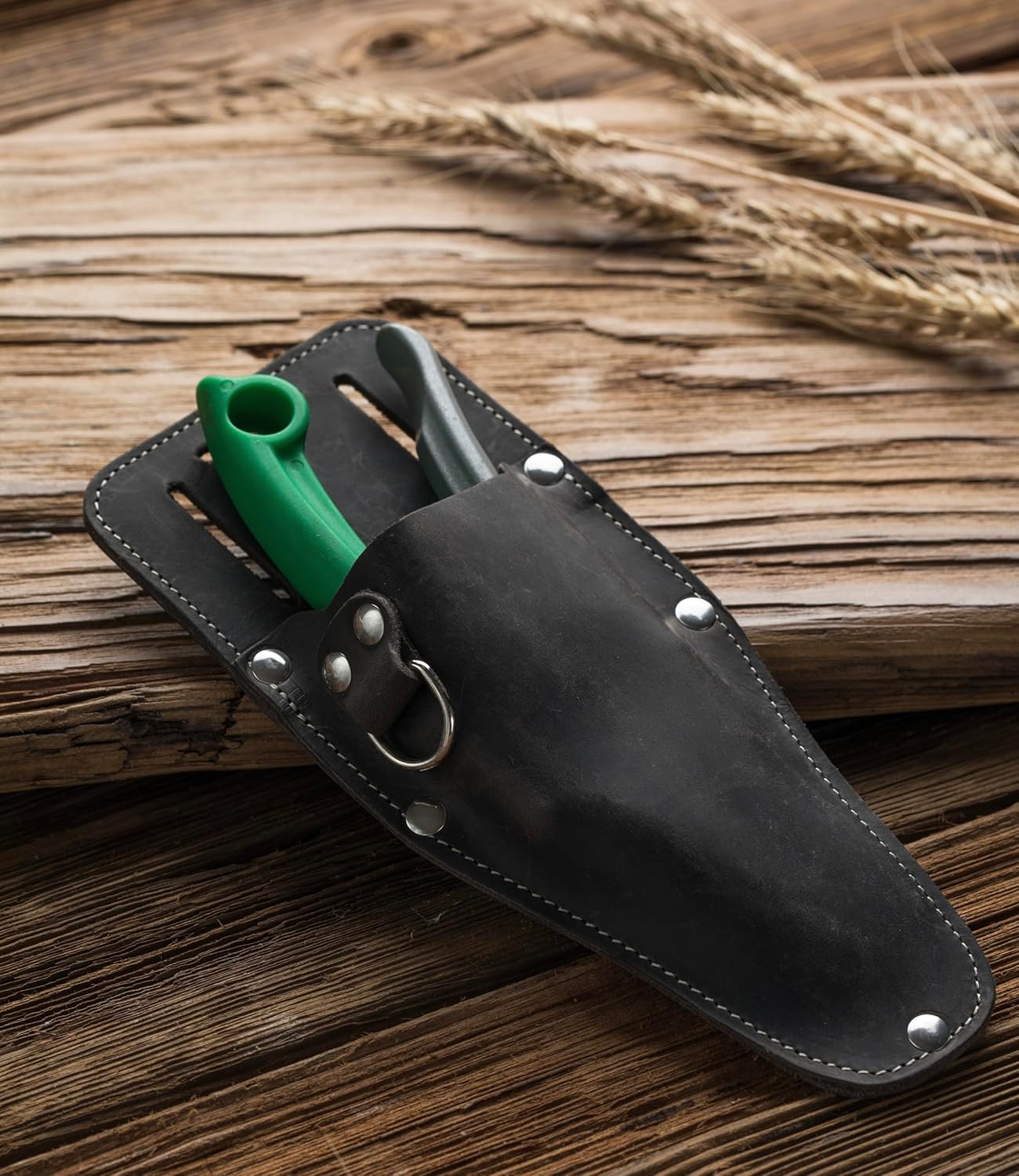 Leather Pruner Sheath, Tool Pouch for Pruning Shears, Full Grain Leather. LERO Sheath Will fit to a standard Belt Width