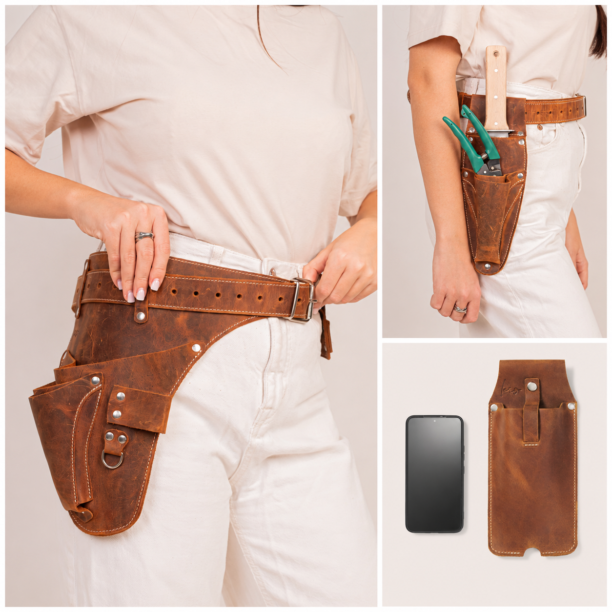 The Master Garden Belt plus hori hori pocket/phone case