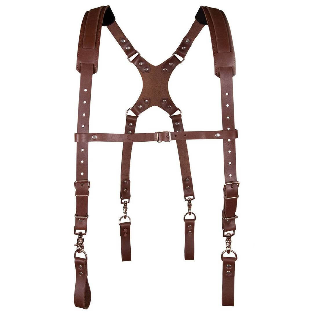 Stronghold Leather Suspenders