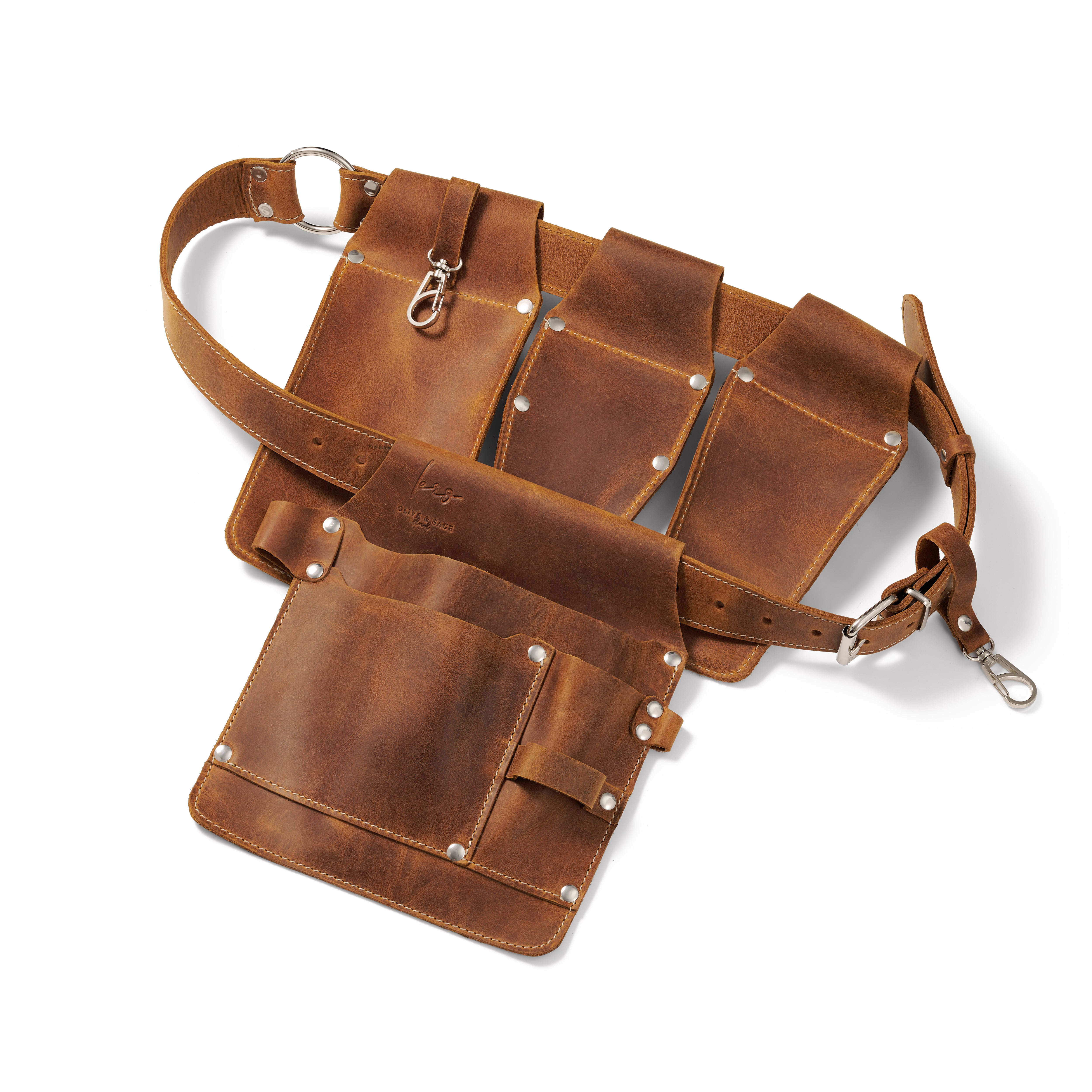Adjustable Garden Belt — Leather Tool Belt.