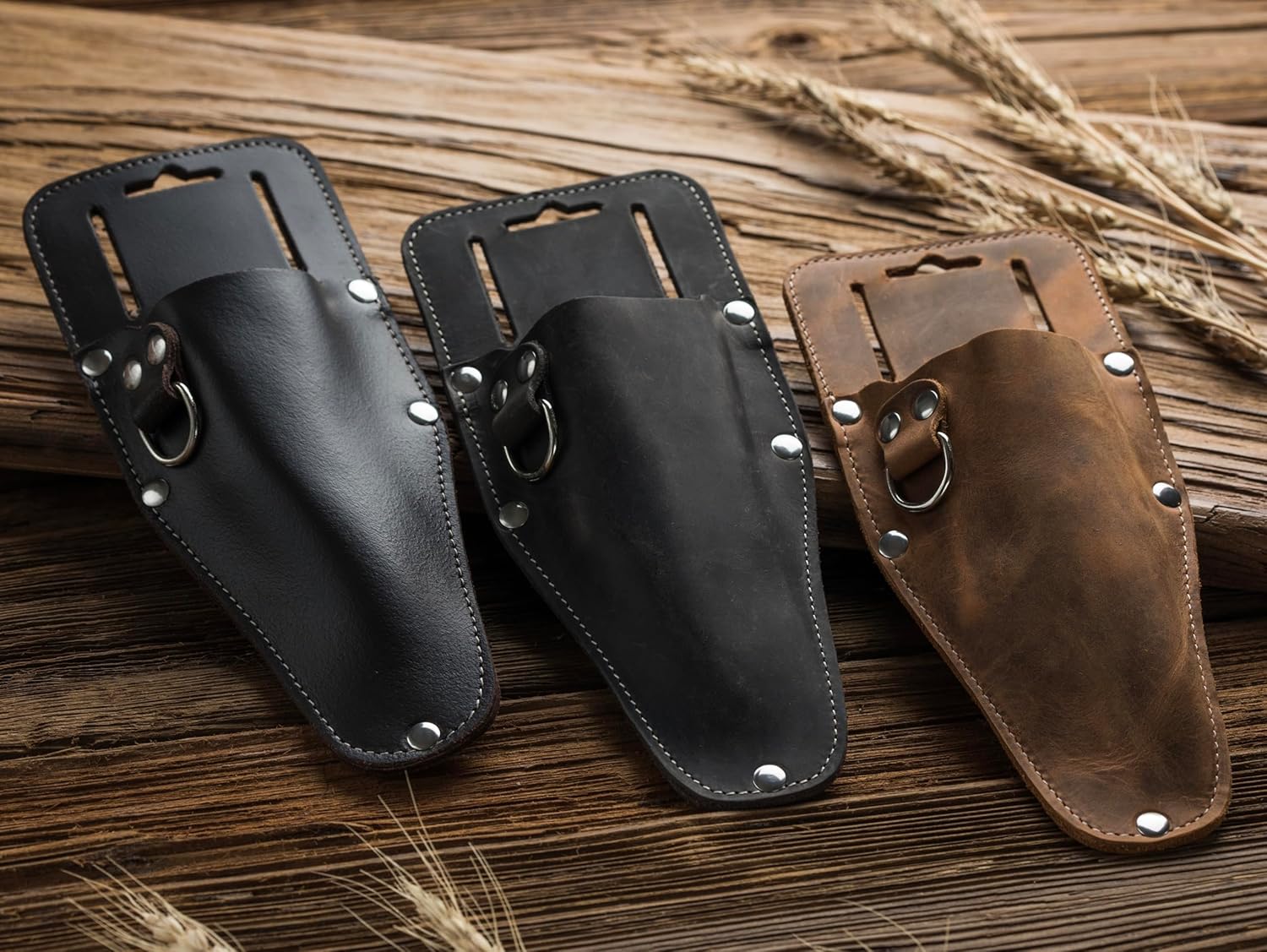 Leather Pruner Sheath, Tool Pouch for Pruning Shears, Full Grain Leather. LERO Sheath Will fit to a standard Belt Width